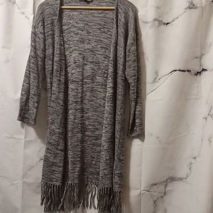 Cable & Gauge fringe cardigan Med 🩵🩵🩵🩵